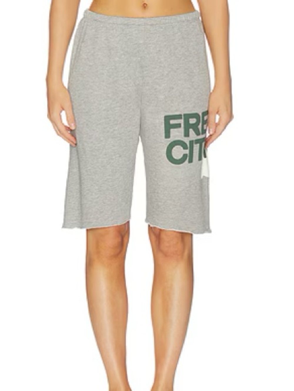 FreeCity cut off shorts grey sz large brand new